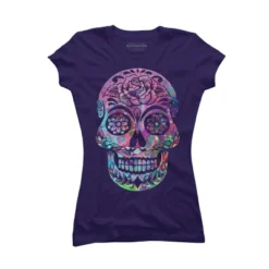 Junior's Design By Humans Halloween Sugar Skull By Honeytree T-Shirt 13 Junior's Design By Humans Halloween Sugar Skull By Honeytree T-Shirt -Mizuno Shop GUEST 0025365e b105 4c88 b8a6 efbf00fa9cd7