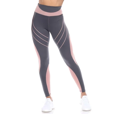 Women's High-Waist Reflective Piping Fitness Leggings - White Mark 9 Women's High-Waist Reflective Piping Fitness Leggings - White Mark - Image 7