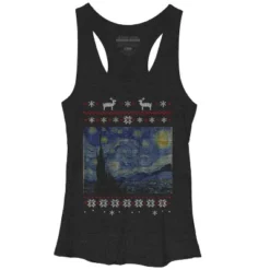 Women's Design By Humans Starry Night Ugly Christmas By FandomizedRose Racerback Tank Top 7 Women's Design By Humans Starry Night Ugly Christmas By FandomizedRose Racerback Tank Top -Mizuno Shop GUEST 00f547b5 5bd1 4520 80ec a40b3090cc50