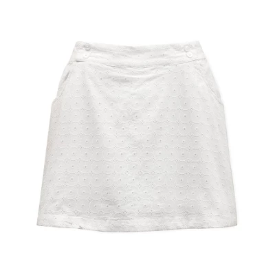 Hope & Henry Womens' Organic Cotton Eyelet Skort 4 Hope & Henry Womens' Organic Cotton Eyelet Skort - Image 3