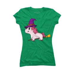 Junior's Design By Humans Witch Unicorn Halloween T Shirt By Thebeardstudio T-Shirt 20 Junior's Design By Humans Witch Unicorn Halloween T Shirt By Thebeardstudio T-Shirt -Mizuno Shop GUEST 021e4f44 d64a 4556 b61a 24f279d582cf