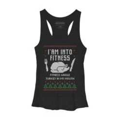 Women's Design By Humans Fitness Whole Turkey Ugly Christmas Sweater By Shirtpublic Racerback Tank Top -Mizuno Shop GUEST 02e46853 044d 4504 8777 cec236e4372f
