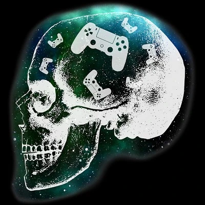 Junior's Design By Humans Gaming Is Always In My Skull Mind By COVI T-Shirt 3 Junior's Design By Humans Gaming Is Always In My Skull Mind By COVI T-Shirt