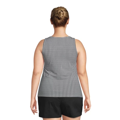 Lands' End Women's Plus Size DD-Cup Chlorine Resistant Square Neck Underwire Tankini Top Swimsuit Adjustable St 3 Lands' End Women's Plus Size DD-Cup Chlorine Resistant Square Neck Underwire Tankini Top Swimsuit Adjustable St