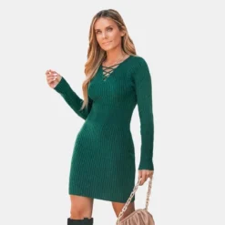 Women's Toasty Rib Lace-Up Bodycon Mini Sweater Dress - Cupshe 15 Women's Toasty Rib Lace-Up Bodycon Mini Sweater Dress - Cupshe -Mizuno Shop GUEST 0c692a92 0658 4791 9708 00e23b502561