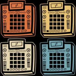 Women's Design By Humans I Make Beats In Color By MusicoIlustre Racerback Tank Top