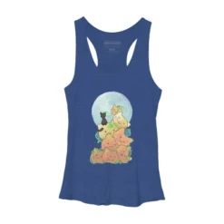 Women's Design By Humans Cat Pumpkin Pile By AwkwardDragon Racerback Tank Top -Mizuno Shop GUEST 11a479b1 4ae8 4af0 9032 aa2acd418553