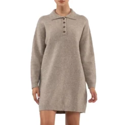 August Sky Women's Collared Henley Lightweight Sweater Mini Dress 10 August Sky Women's Collared Henley Lightweight Sweater Mini Dress -Mizuno Shop GUEST 122520a0 182c 4909 bb46 3357b55845b9
