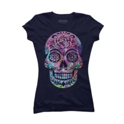 Junior's Design By Humans Halloween Sugar Skull By Honeytree T-Shirt 12 Junior's Design By Humans Halloween Sugar Skull By Honeytree T-Shirt -Mizuno Shop GUEST 132455dd b899 408c 8ea0 5dfc4c1e04d3