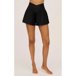 90 Degree By Reflex Womens Woven Crossfire Short With Crossover Waist And Built-in Shorts -Mizuno Shop GUEST 1356ff01 156c 484a b80f 572a2f46e2ac
