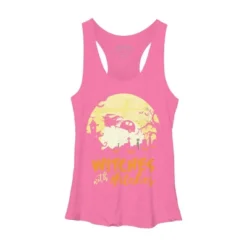 Women's Design By Humans Halloween Camping Witches Hitches Funny By RedBirdLS Racerback Tank Top -Mizuno Shop GUEST 14596761 5cea 4066 81e9 178de941c28b