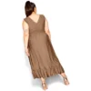 Women's Plus Size Avalina Maxi Dress - Mocha | CITY CHIC -Mizuno Shop GUEST 15b8d3b1 c401 48e9 b2bb 89aacc601096
