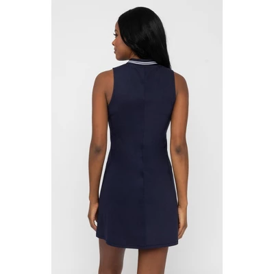 90 Degree By Reflex Womens V-Neck Slit Dress With Contrast Stripe 4 90 Degree By Reflex Womens V-Neck Slit Dress With Contrast Stripe - Image 2