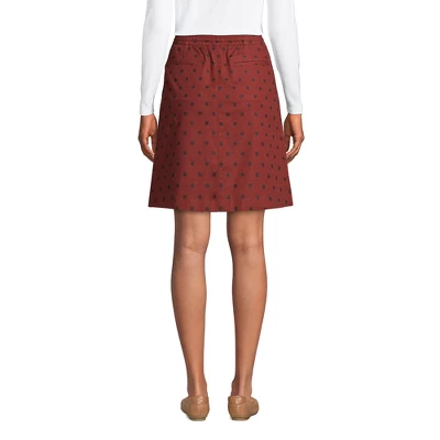 Lands' End Women's High Rise Elastic Waist Pull On Soft Cotton Blend Skort 3 Lands' End Women's High Rise Elastic Waist Pull On Soft Cotton Blend Skort