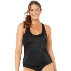 Swimsuits For All Women’s Plus Size Chlorine Resistant Racerback Tankini Top -Mizuno Shop GUEST 17d56204 7b73 48d7 8c32 1faac11acac6