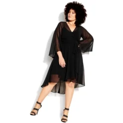Women's Plus Size Stevie Dress - Black | CITY CHIC -Mizuno Shop GUEST 17dd30d1 f703 486a 8c81 a44405ec3aa0