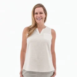 Aventura Clothing Women's Devonne Split Neck Tank Top -Mizuno Shop GUEST 1aa99d08 b286 4c8d 95b6 736a85cdde86