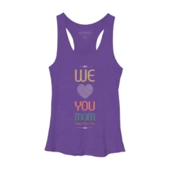 Women's Design By Humans Mother's Day We Love You Mom By Tmsarts Racerback Tank Top -Mizuno Shop GUEST 1db01a46 57f9 4364 acd1 20df5029b838