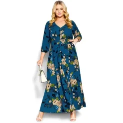 Women's Plus Size Emmaline Maxi Dress - Teal | CITY CHIC -Mizuno Shop GUEST 1ed4ae6c 158b 4984 bb33 7865805fa3d5