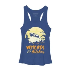 Women's Design By Humans Halloween Camping Witches Hitches Funny By RedBirdLS Racerback Tank Top -Mizuno Shop GUEST 1fe2889c f362 4751 8257 a2e0ad40f434