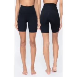 Yogalicious Womens 2 Pack Lux High Elastic Free Waist 7" Bike Short -Mizuno Shop GUEST 239e9e64 9726 4f52 827d f1e5ab4be3b7