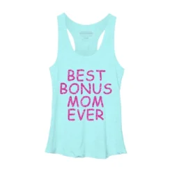 Women's Design By Humans Best Bonus Mom Ever Stepmom Love By MeowShop Racerback Tank Top -Mizuno Shop GUEST 24b4853b de9b 4df7 a13d d741b87afebd