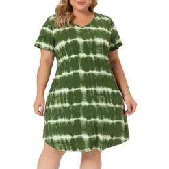 Agnes Orinda Women's Plus Size Tie Dye Trendy V Neck High Low Hem Casual Dresses -Mizuno Shop GUEST 29fde228 f818 40b4 8f8c e3138ee0cfc9