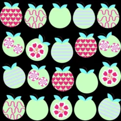 Junior's Design By Humans Apples Pattern By Luizavictorya T-Shirt