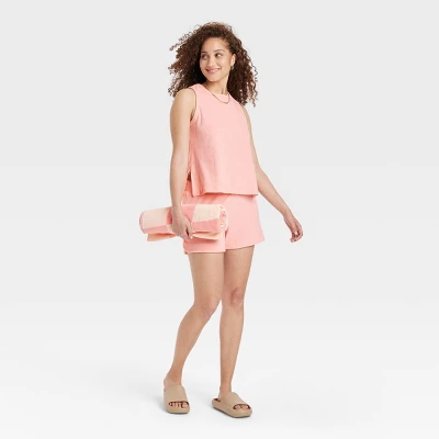 Women's Terry Tank Top - A New Day™ Blush 4 Women's Terry Tank Top - A New Day™ Blush - Image 2