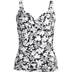 Lands' End Women's Wrap Underwire Tankini Top Swimsuit -Mizuno Shop GUEST 316ef0da a50e 44c9 aa55 e74e12d1d0a5