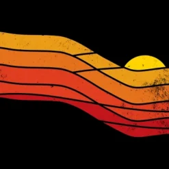 Women's Design By Humans 70s Retro Sunset By Vanphirst Racerback Tank Top