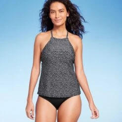 Women's High Neck Tankini Top - Kona Sol™ Black -Mizuno Shop GUEST 34fcdfe6 ba69 4404 b7bd 6961b53d670f