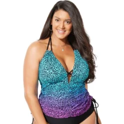 Swimsuits For All Women’s Plus Size Plunge Tankini Top -Mizuno Shop GUEST 350e8529 c14f 494d a38b a48c90d4ccc5
