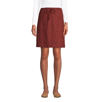 Lands' End Women's High Rise Elastic Waist Pull On Soft Cotton Blend Skort 5 Lands' End Women's High Rise Elastic Waist Pull On Soft Cotton Blend Skort - Image 3