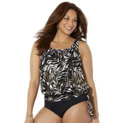 Swimsuits For All Women’s Plus Size Side Tie Blouson Tankini Top 39 Swimsuits For All Women’s Plus Size Side Tie Blouson Tankini Top -Mizuno Shop GUEST 374328fa 8cbf 44fc 9527 564f8445c3ec