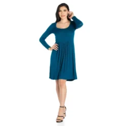 24seven Comfort Apparel Casual Long Sleeve Pleated Dress 13 24seven Comfort Apparel Casual Long Sleeve Pleated Dress -Mizuno Shop GUEST 377b8df5 7eeb 4792 a8f9 a7878c10ade3