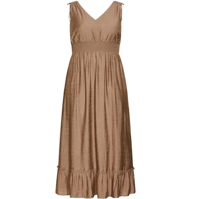Women's Plus Size Avalina Maxi Dress - Mocha | CITY CHIC 4 Women's Plus Size Avalina Maxi Dress - Mocha | CITY CHIC - Image 2