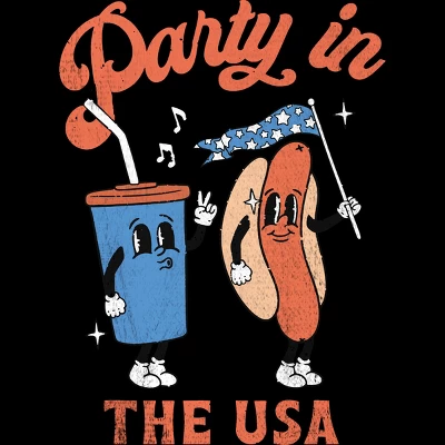 Junior's Design By Humans Party In The USA, 4th Of July By T-Shirt 3 Junior's Design By Humans Party In The USA, 4th Of July By T-Shirt