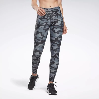Reebok Lux Bold Camo Print Tights Womens Athletic Leggings 9 Reebok Lux Bold Camo Print Tights Womens Athletic Leggings - Image 7