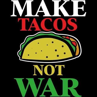 Women's Design By Humans Make Tacos Not War By MusicoIlustre Racerback Tank Top 3 Women's Design By Humans Make Tacos Not War By MusicoIlustre Racerback Tank Top