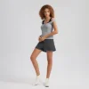Women's 2pk Ruched Tank Top- Gray & Black -Mizuno Shop GUEST 3ed22e6e fa59 4238 80e9 918f44476766