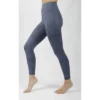 Yogalicious - Women's Nude Tech Water Droplet High Waist Ankle Legging