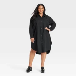 Women's Long Sleeve Button-Down Midi Shirtdress - Ava & Viv™ 11 Women's Long Sleeve Button-Down Midi Shirtdress - Ava & Viv™ -Mizuno Shop GUEST 3f97f5b3 2530 4835 86be d8d508be97bb