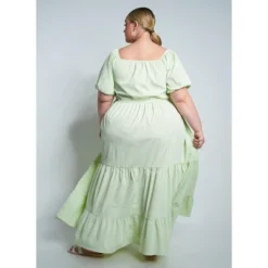 Rebdolls Women's Puff Sleeve Tiered Maxi Dress -Mizuno Shop GUEST 41de7075 d023 46ac 85ea ef179480b348