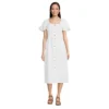 Lands' End Women's Linen Sweetheart Button Front Midi Dress -Mizuno Shop GUEST 4203c99d 0fec 4957 bb64 1d05d30d8be6