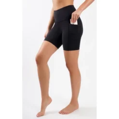 Yogalicious Womens Lux Polygiene Tribeca High Waist 7" Short With Side Pockets -Mizuno Shop GUEST 424fb42f 9d48 4a40 b496 5af938aeca8d