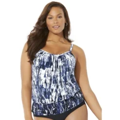 Swimsuits For All Women’s Plus Size Lightweight Blouson Tankini Top -Mizuno Shop GUEST 42f9a65b b9c9 4396 a60b 59ef1d8fe356