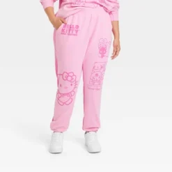 Women's Sanrio Hello Kitty Two-Tone Graphic Jogger Pants - Pink 9 Women's Sanrio Hello Kitty Two-Tone Graphic Jogger Pants - Pink -Mizuno Shop GUEST 4682dce7 e386 4dc7 9589 302f108ceabc