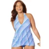 Swimsuits For All Women’s Plus Size Longer-Length Halter Tankini Top -Mizuno Shop GUEST 46870f3a f935 48eb 9fa8 edbcec181001