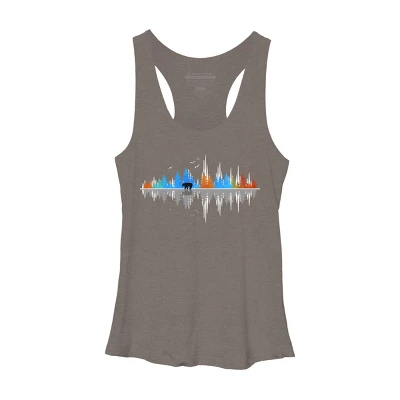 Women's Design By Humans Sounds Of Nature Color Tree Notes By NomAdartStudio Racerback Tank Top 9 Women's Design By Humans Sounds Of Nature Color Tree Notes By NomAdartStudio Racerback Tank Top - Image 7
